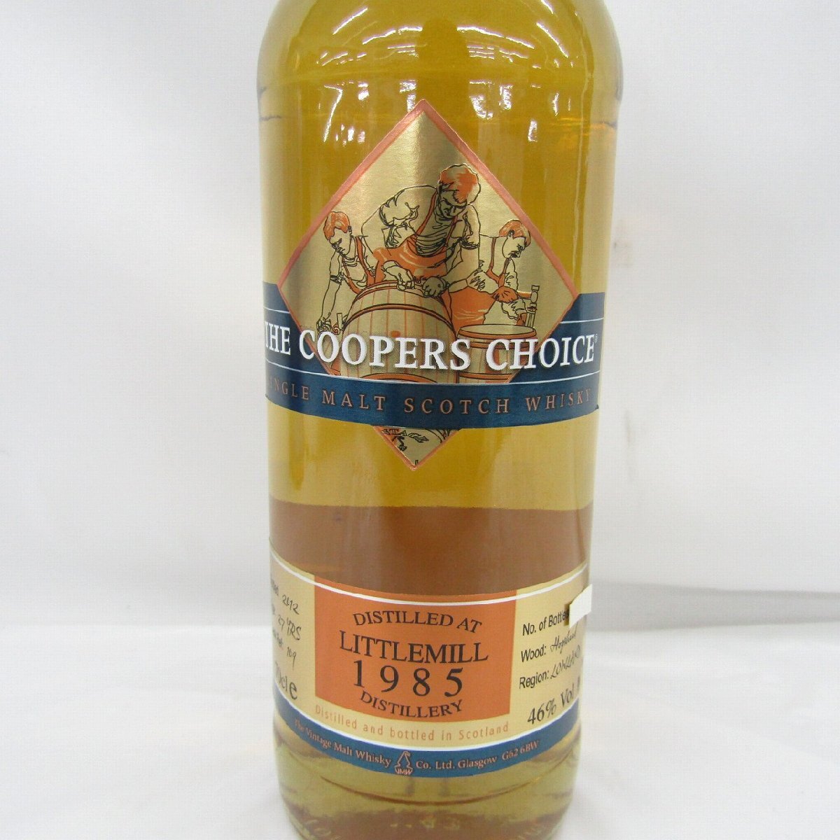 【未開栓】COOPER'S CHOICE ザ・クーパーズチョイス リトルミル 27年 1985‐2012 ウイスキー 700ml 46% 箱付 11982785 1130_画像3