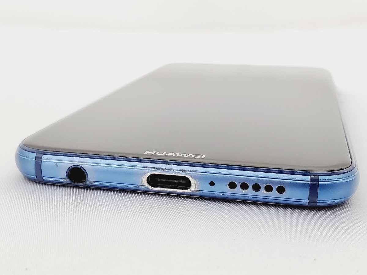 1 иен ~[ б/у товар ]Y!mobile смартфон HUAWEI P20 lite ANE-LX2J Klein голубой суждение 0 *SIM разблокирован .907372196 1113