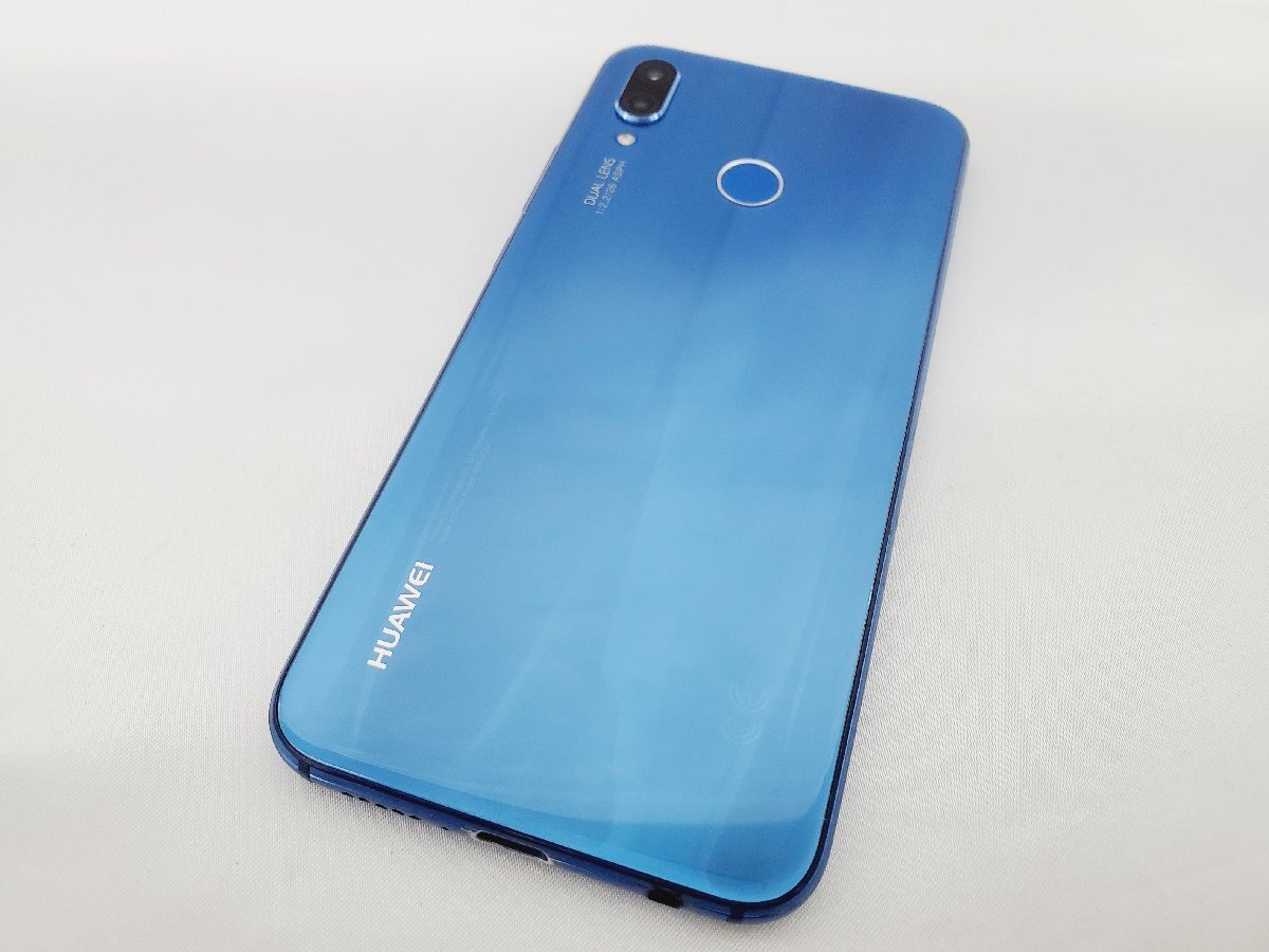 1 иен ~[ б/у товар ]Y!mobile смартфон HUAWEI P20 lite ANE-LX2J Klein голубой суждение 0 *SIM разблокирован .907372196 1113