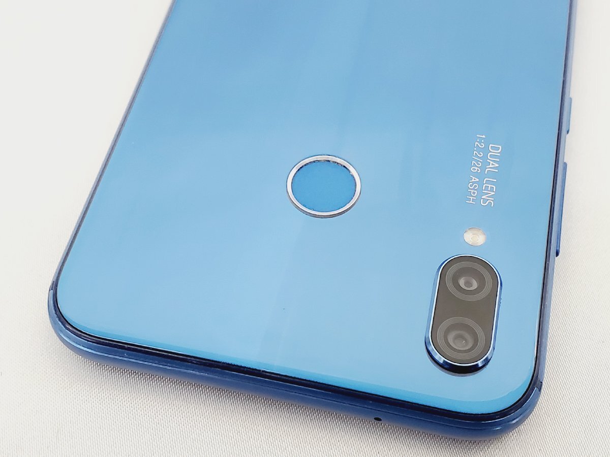 1 иен ~[ б/у товар ]Y!mobile смартфон HUAWEI P20 lite ANE-LX2J Klein голубой суждение 0 *SIM разблокирован .907372196 1113