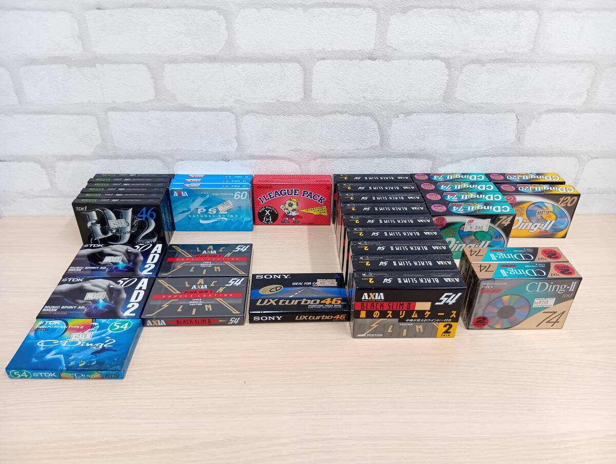 [3176][ не использовался / нераспечатанный ] TDK/AXIA/SONY кассетная лента * все Hi Posi ×5 1 шт. продажа комплектом * все нераспечатанный товар 