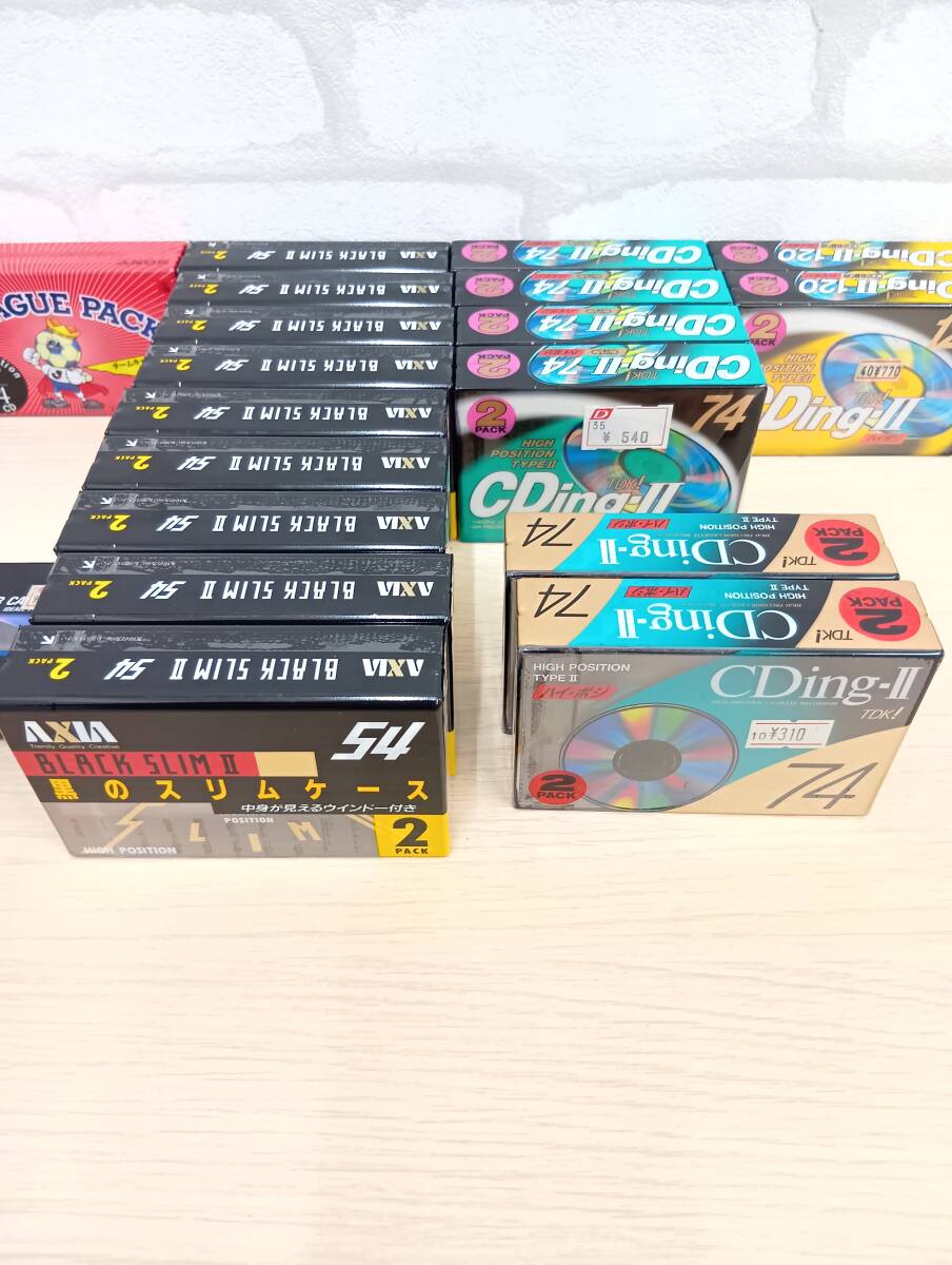 [3176][ не использовался / нераспечатанный ] TDK/AXIA/SONY кассетная лента * все Hi Posi ×5 1 шт. продажа комплектом * все нераспечатанный товар 