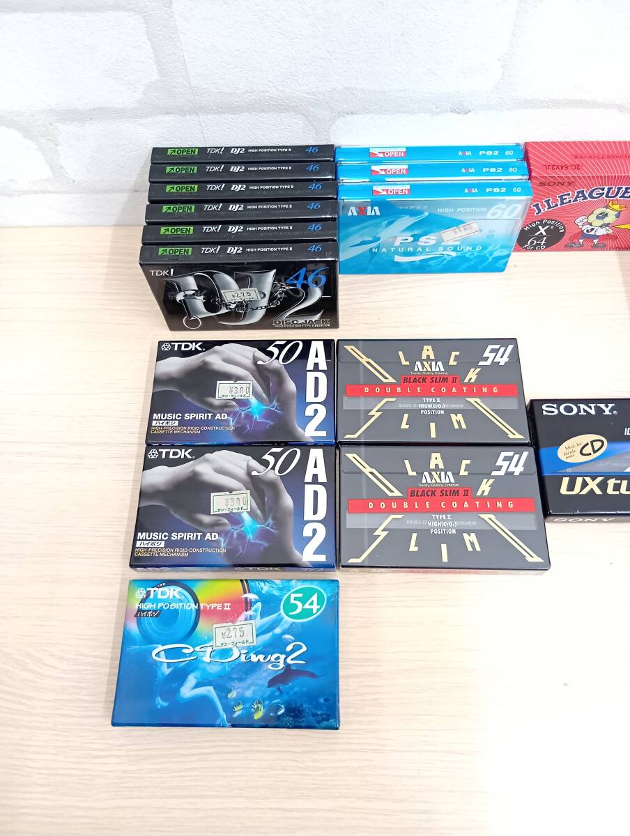 [3176][ не использовался / нераспечатанный ] TDK/AXIA/SONY кассетная лента * все Hi Posi ×5 1 шт. продажа комплектом * все нераспечатанный товар 