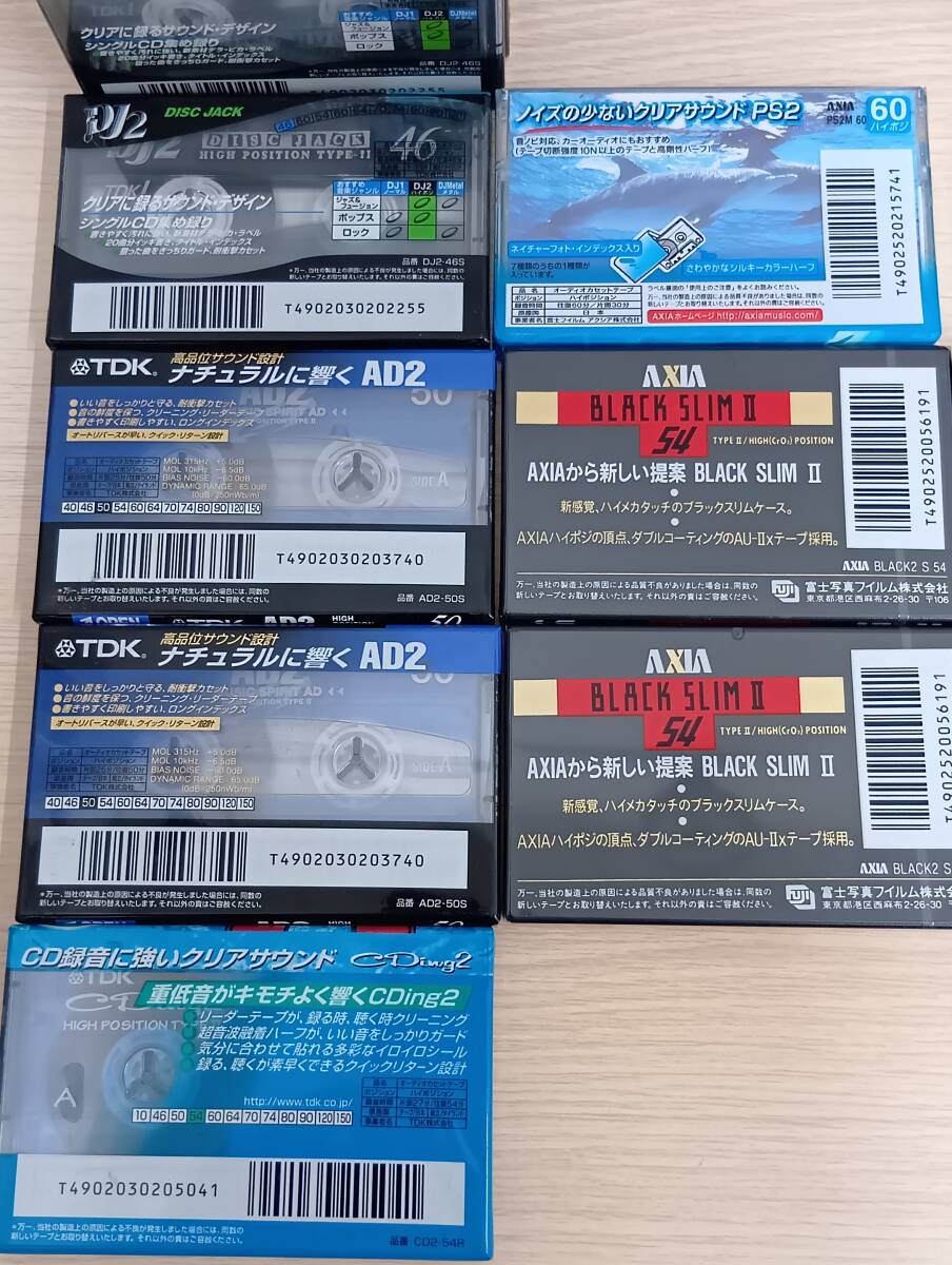 [3176][ не использовался / нераспечатанный ] TDK/AXIA/SONY кассетная лента * все Hi Posi ×5 1 шт. продажа комплектом * все нераспечатанный товар 