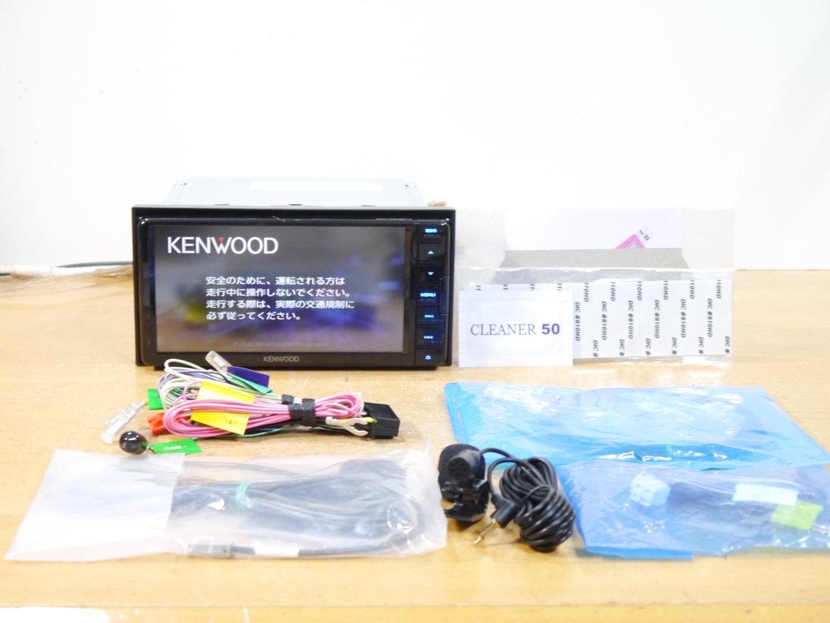 【1126】 MDV-D309BTW 2025年最新地図 彩速ナビ 未使用アンテナ付 ワンセグ/Bluetooth/録音/SD/iPod 多言語 KENWOOD_画像1