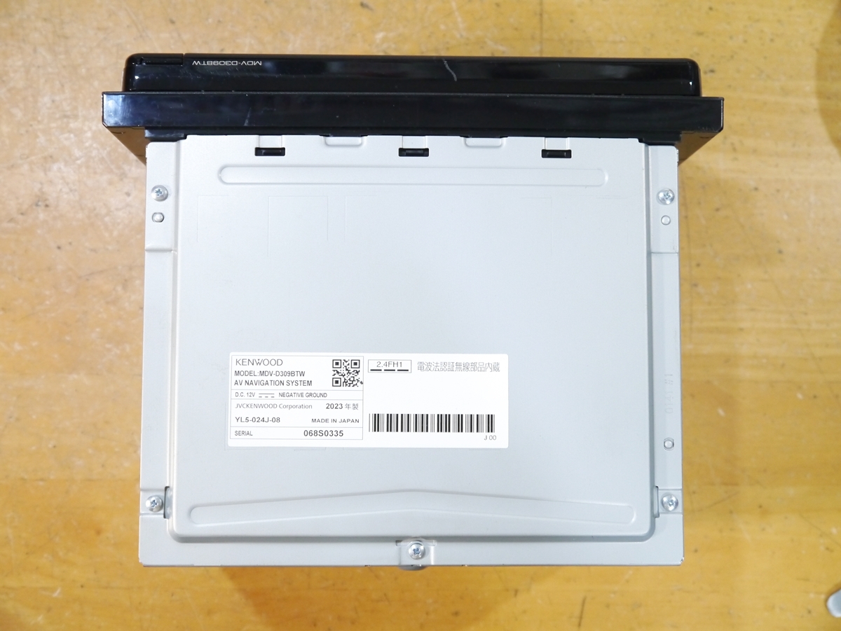 【1126】 MDV-D309BTW 2025年最新地図 彩速ナビ 未使用アンテナ付 ワンセグ/Bluetooth/録音/SD/iPod 多言語 KENWOOD_画像9