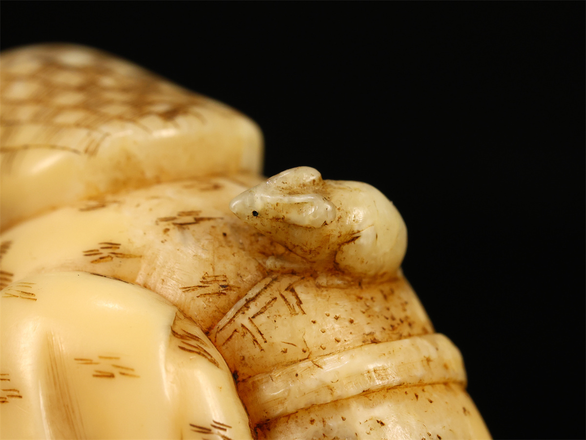 .1396 Edo времена восточная скульптура [sei*uchi] персона netsuke прекрасный товар N!