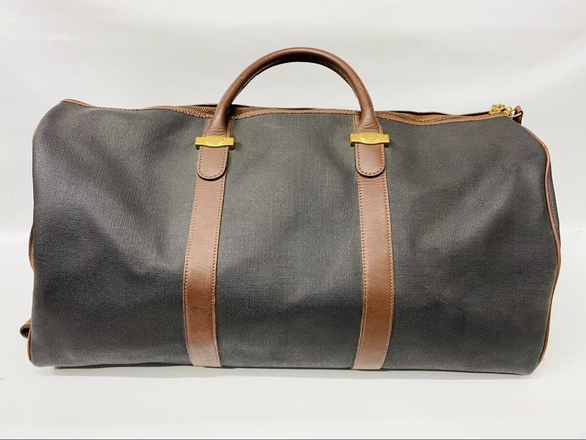 【dunhill】ダンヒル　ボストンバック 約55cm ショルダーストラップ付き 旅行カバン 大容量 GSY111901_画像2