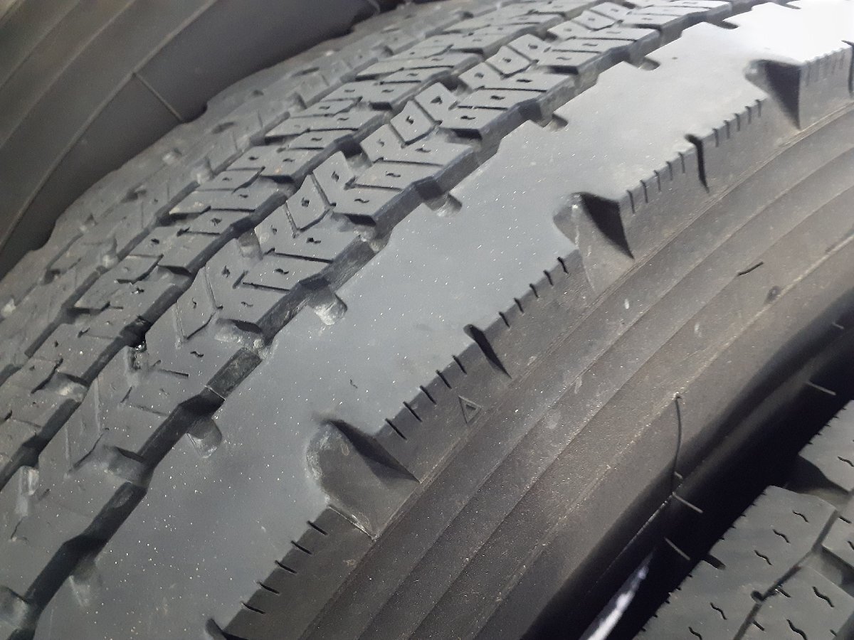 上パF7089■225/80R17.5 123/122L 6本価格 YOKOHAMA 905W 送料無料 冬 ’23年 6~7分山 中型 トラック 4t 地山 スタッドレス ._画像6