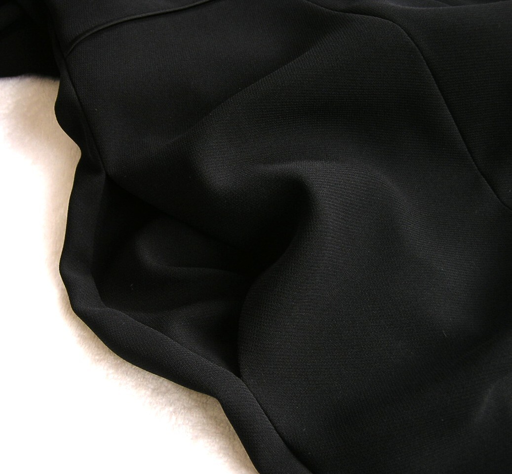 東京ソワール/Coccolussi/黒ワンピース 前ファスナー 7分袖 ポケット有×ジャケット/冠婚葬祭 スーツ/20～30代/9号/ブラックフォーマル_画像10