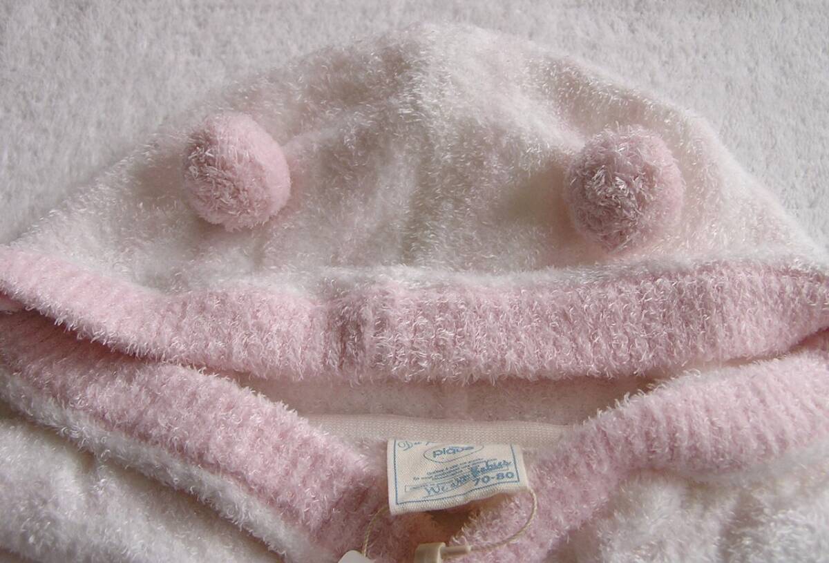  бумага с биркой / Gelato Pique /gelate pique/ Bay Be baby/ девочка / зима / с капюшоном . пончо / гетры /70~80/ стоимость доставки 440 иен 