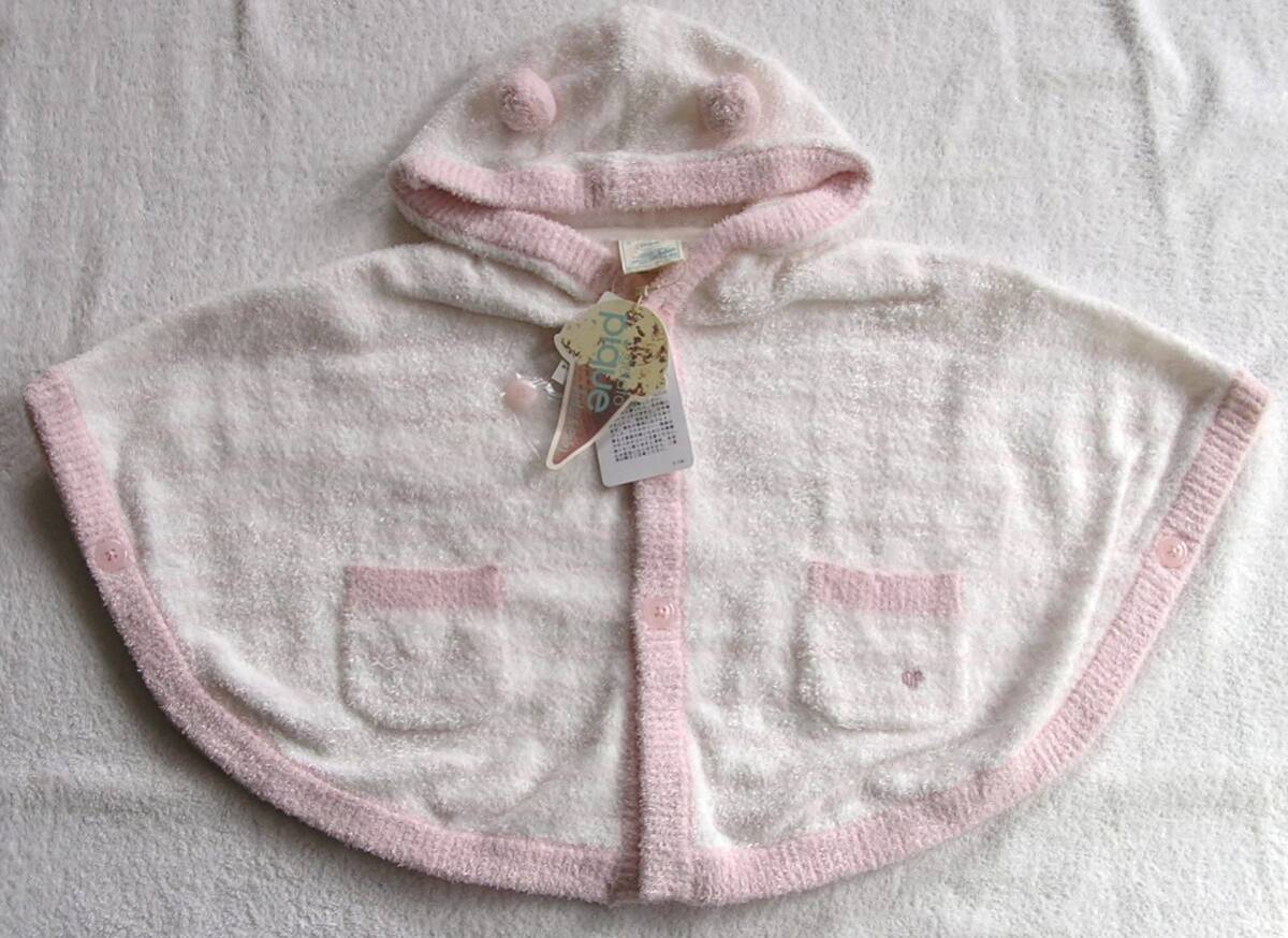  бумага с биркой / Gelato Pique /gelate pique/ Bay Be baby/ девочка / зима / с капюшоном . пончо / гетры /70~80/ стоимость доставки 440 иен 
