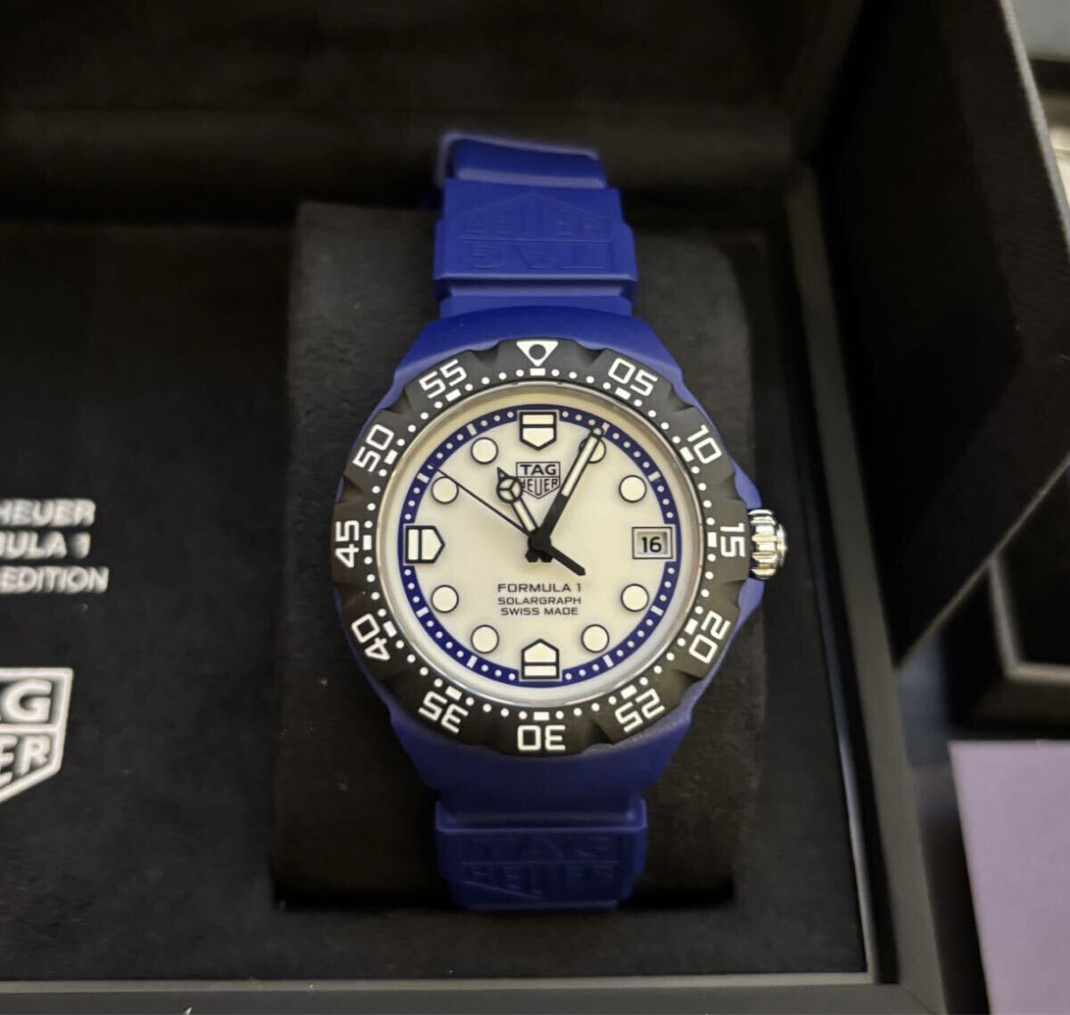 TAG HEUER タグホイヤー フォーミュラ1 ソーラーグラフ 世界1500本限定 WBY1162.FT8105 新同品!!_画像3