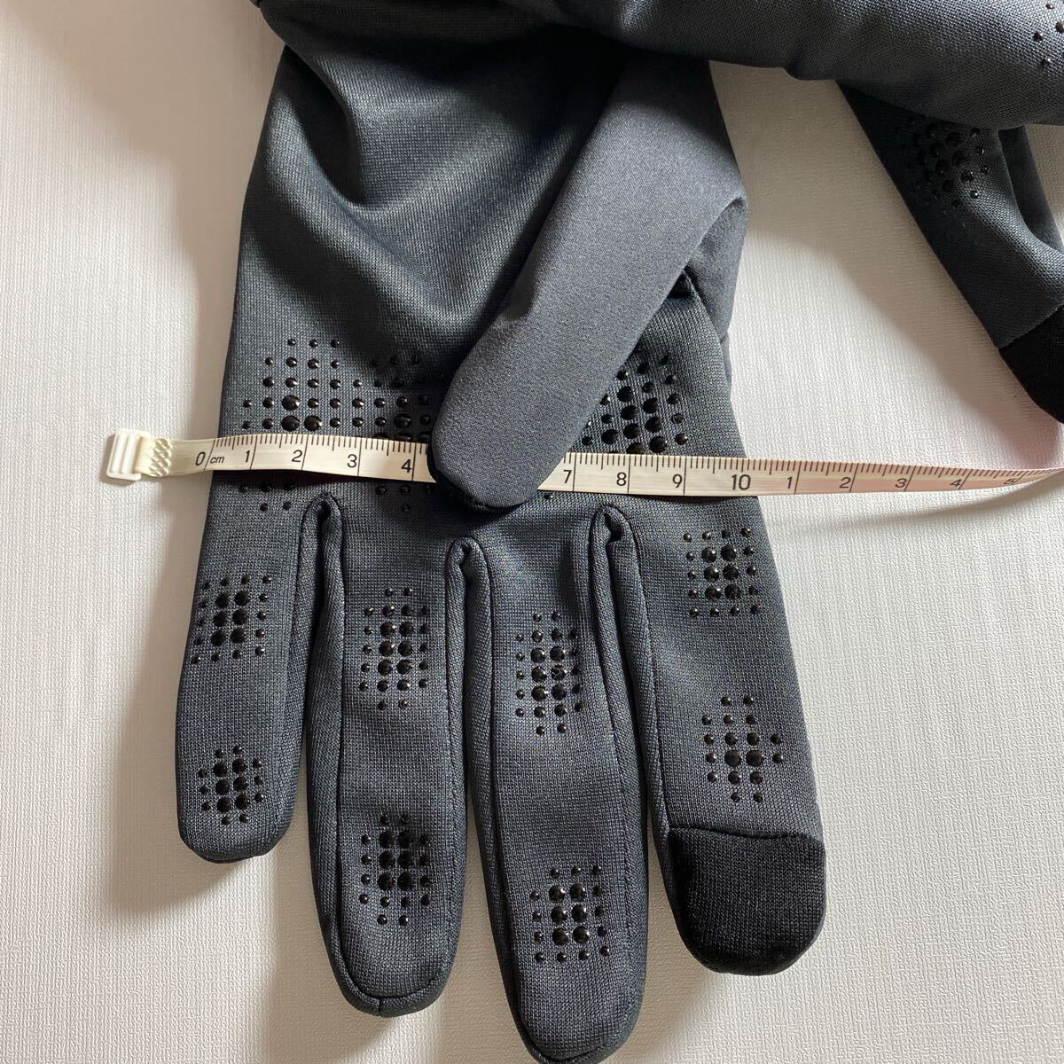 アディダス adidas 防寒手袋 スマホ対応 ベーシック フィットグローブ Lサイズ グレー_画像3