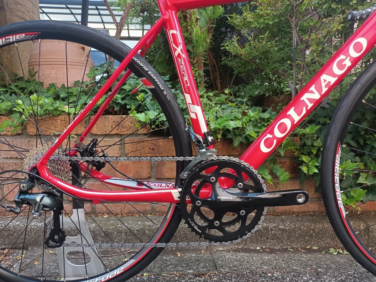 【点検整備済ディスクブレーキ車】COLNAGO CX-ZERO ALU DISC 2015 2×10s 9.3kg size：500 T-T長：526mm 適応身長165~175cm_画像7
