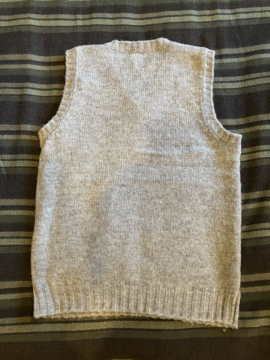 英国製 JAMIESONS ジャミーソンズ フェアアイル Vネック ベスト サイズS_画像2