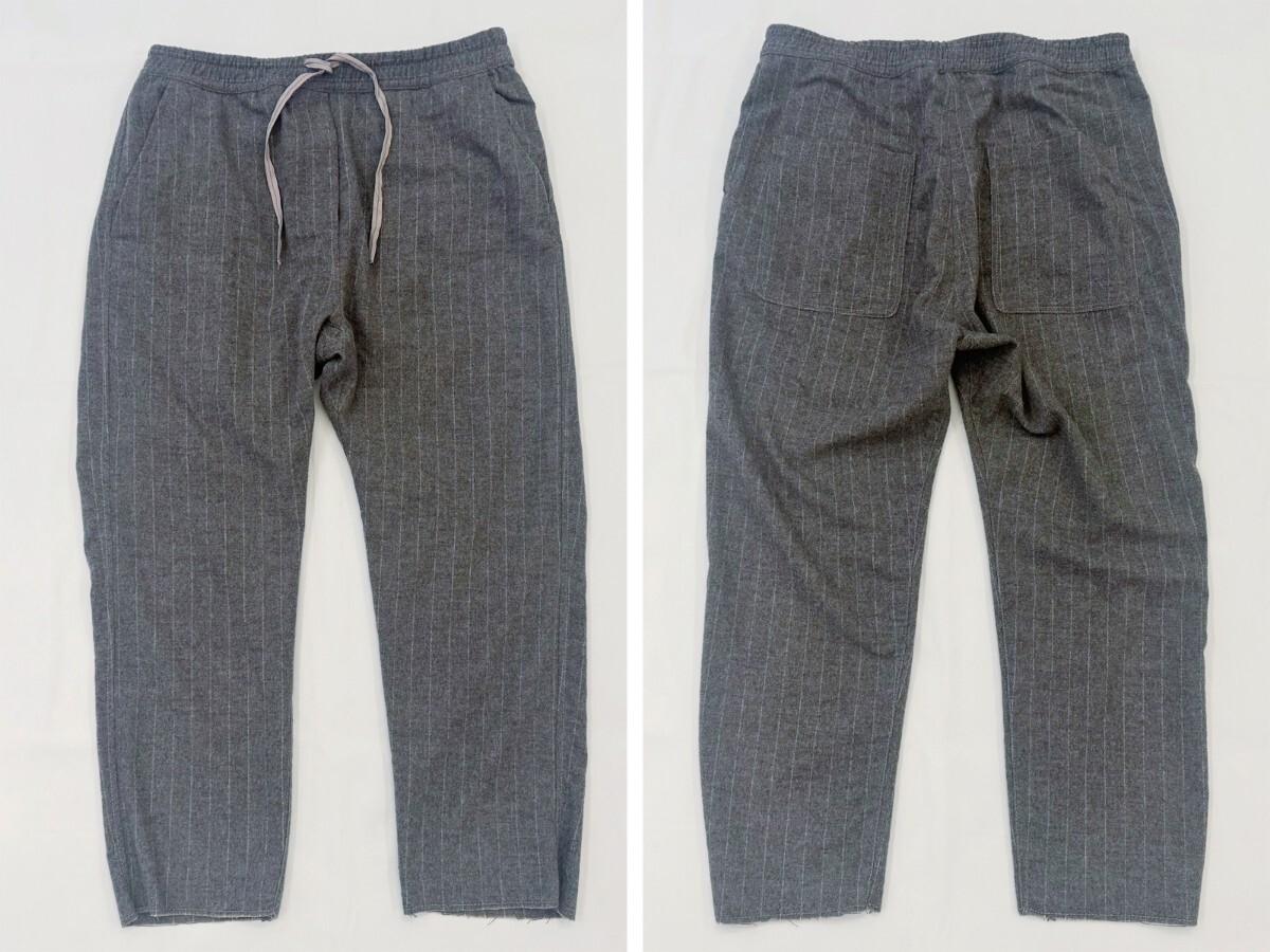 ZARA ザラ ZW COLLECTION ピンストライプ スーツ ブレザー バギーパンツ セットアップ レディース グレー ウール [完売品]_画像7