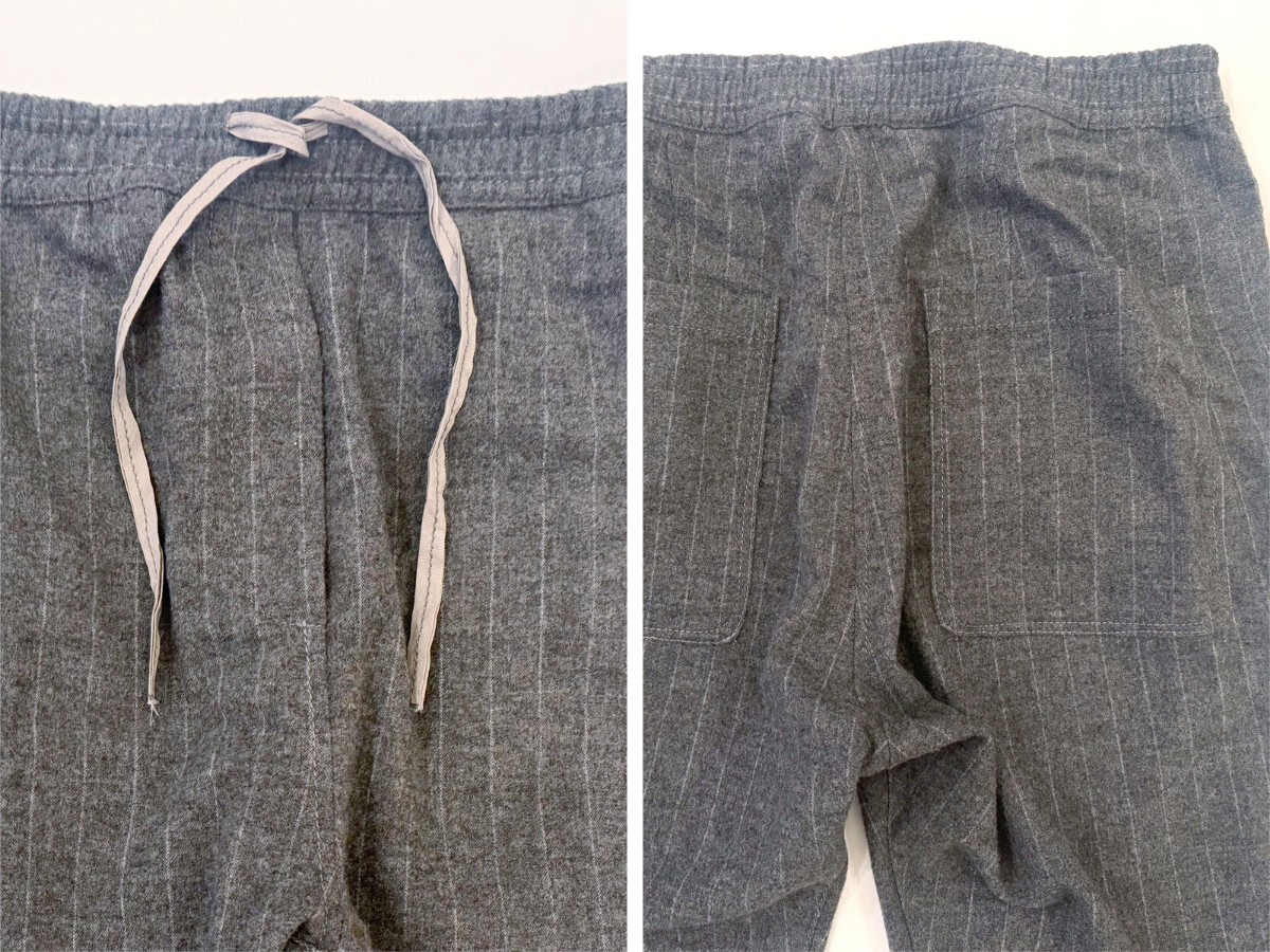 ZARA ザラ ZW COLLECTION ピンストライプ スーツ ブレザー バギーパンツ セットアップ レディース グレー ウール [完売品]_画像8