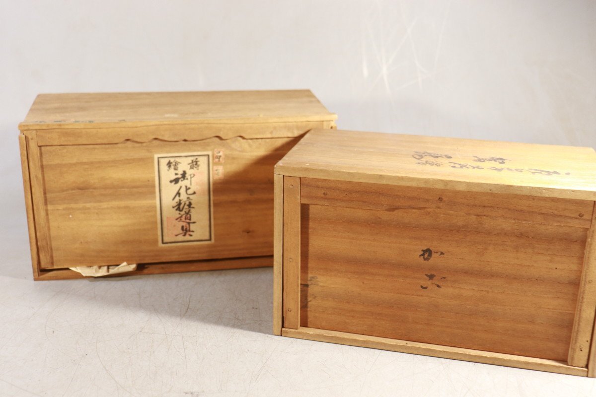 E774　雛道具　古雛　花嫁道具　化粧道具　おかご　ひな祭り　蒔絵/54905　_画像10