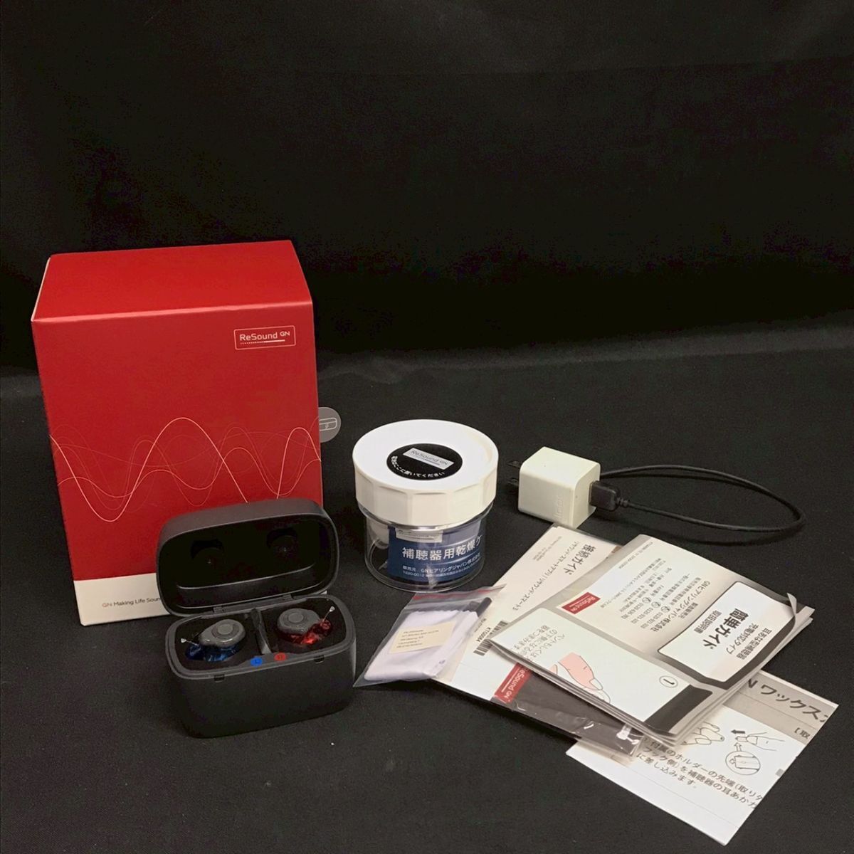 BKv113I 60 2024年購入 ReSound GN RU RU7ITC-DWC-MP 補聴器 耳あな型/乾燥ケース付き/充電器C-4/リサウンド/ヒアリングジャパン/Bluetooth_画像1