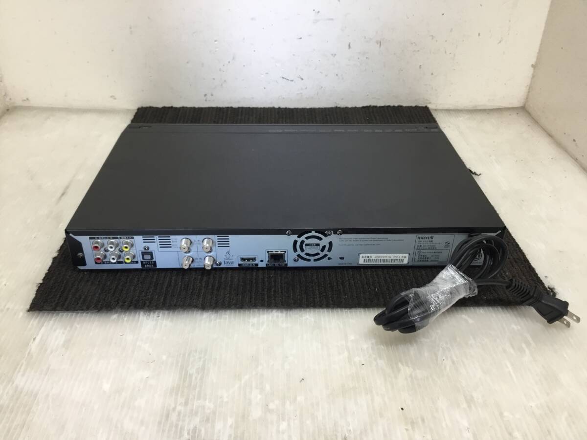 △ y 岐阜発/ Maxell/ マクセル/ ブルーレイレコーダー/ BIV-WS500/ 2014年製/ ジャンク/ トレイ開閉不可/ B-CAS付き/ 現状品/ R7.11/18 △_画像4