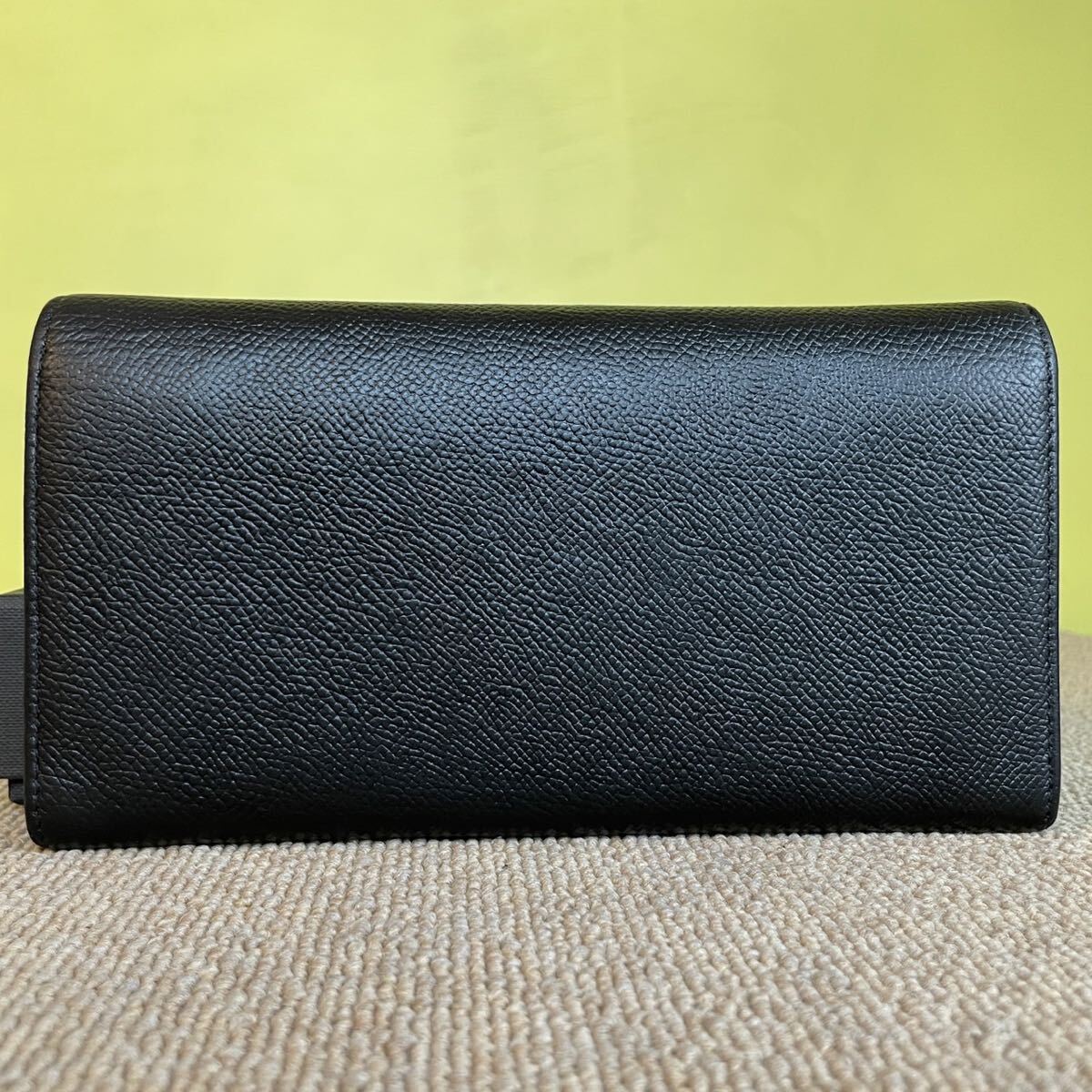  один иен прекрасный товар BVLGARY BVLGARI длинный бумажник складывающийся пополам Be Zero длинный кошелек черный кошелек чёрный bai цвет 