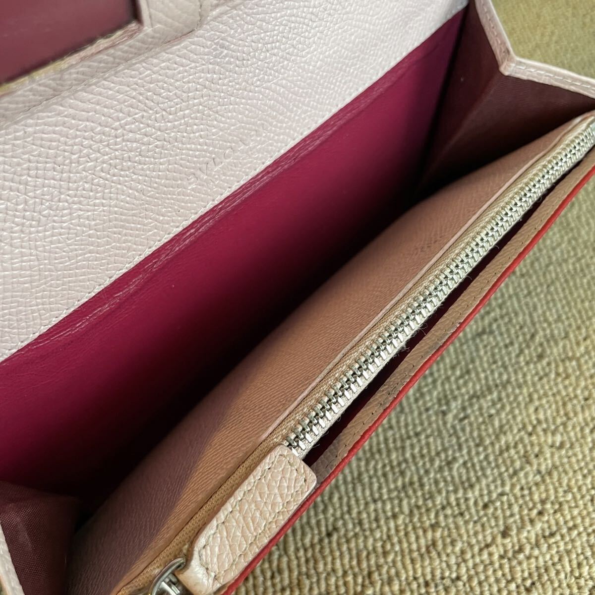  один иен прекрасный товар BVLGARY BVLGARI длинный бумажник складывающийся пополам Be Zero длинный кошелек черный кошелек чёрный bai цвет 