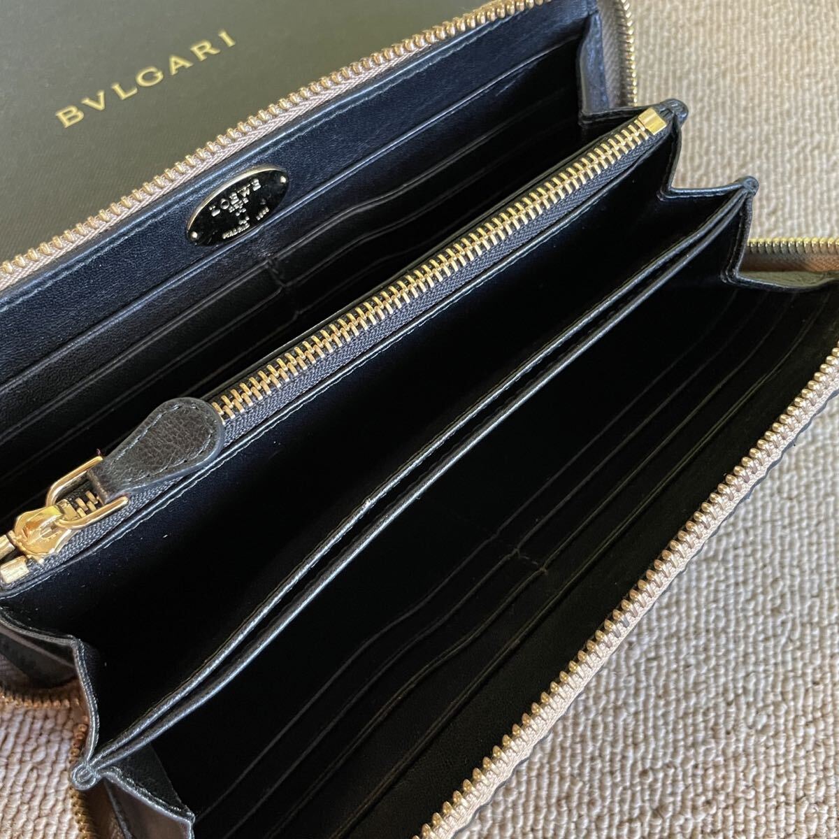 一円　 美品　LOEWE ロエベ 長財布 ロングウォレット ウォレット ブラック レザー アマソナ 財布_画像6