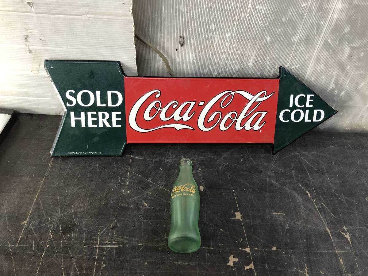 コカ・コーラ ★5450R★ 昭和レトロ ビンテージ アンティーク アメリカン雑貨 ブリキ看板 コレクション 現状品 長期保管品 写真参照_画像1