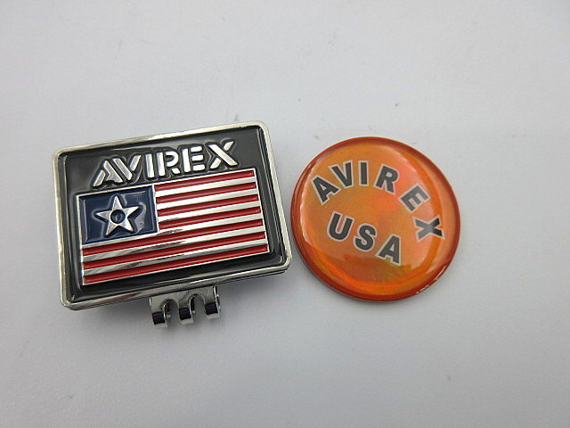 新品 AVIREX アヴィレックス クリップ マーカー 20SS-A23 オレンジ　※ネコポス便対応_画像3