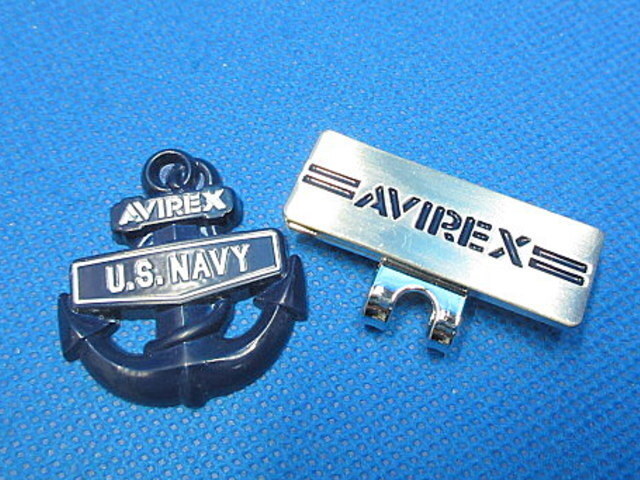 新品 AVIREX アヴィレックス アンカー クリップマーカー AVXBB1-31M ネイビー　※ネコポス便対応_画像2