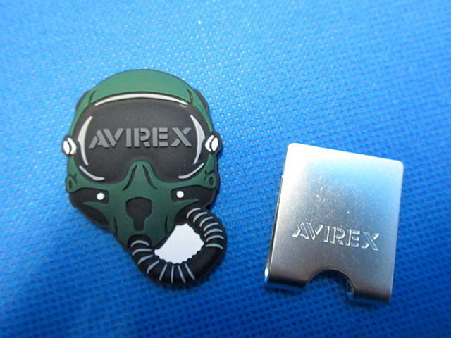 新品 AVIREX アヴィレックス マスク シリコン クリップ マーカー AVXBA2-17MK カーキ　※ネコポス便対応_画像3