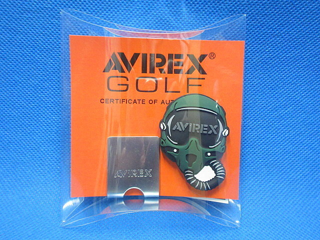 新品 AVIREX アヴィレックス マスク シリコン クリップ マーカー AVXBA2-17MK カーキ　※ネコポス便対応_画像1