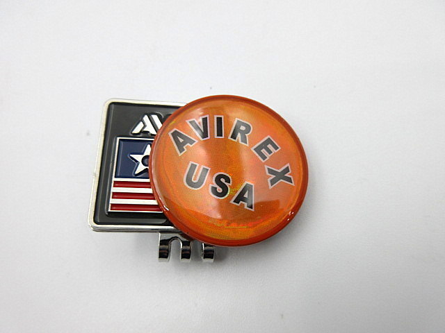 新品 AVIREX アヴィレックス クリップ マーカー 20SS-A23 オレンジ　※ネコポス便対応_画像2