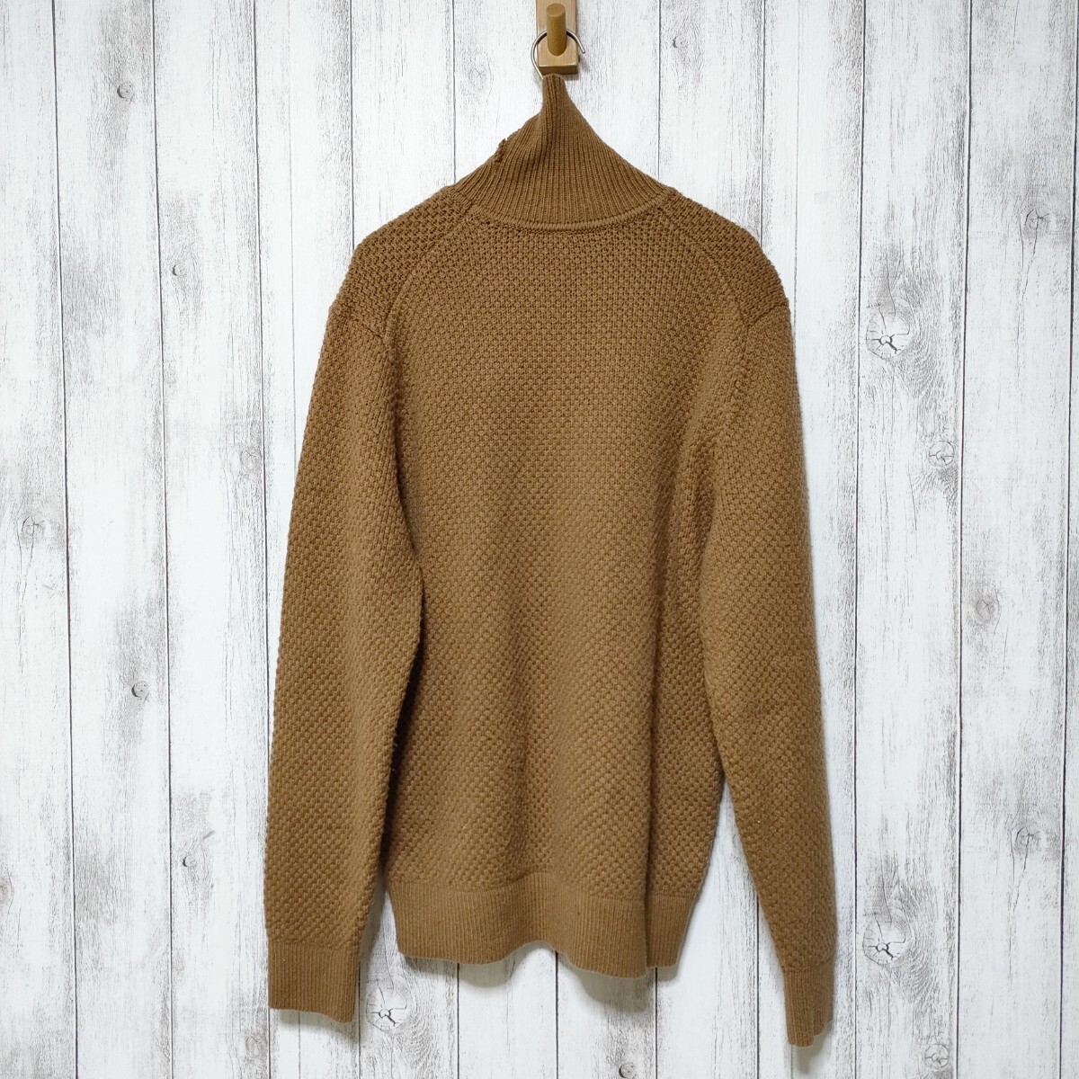 UNIQLO ユニクロ (L)　メンズ ミドルゲージ タートルネックセーター_画像2