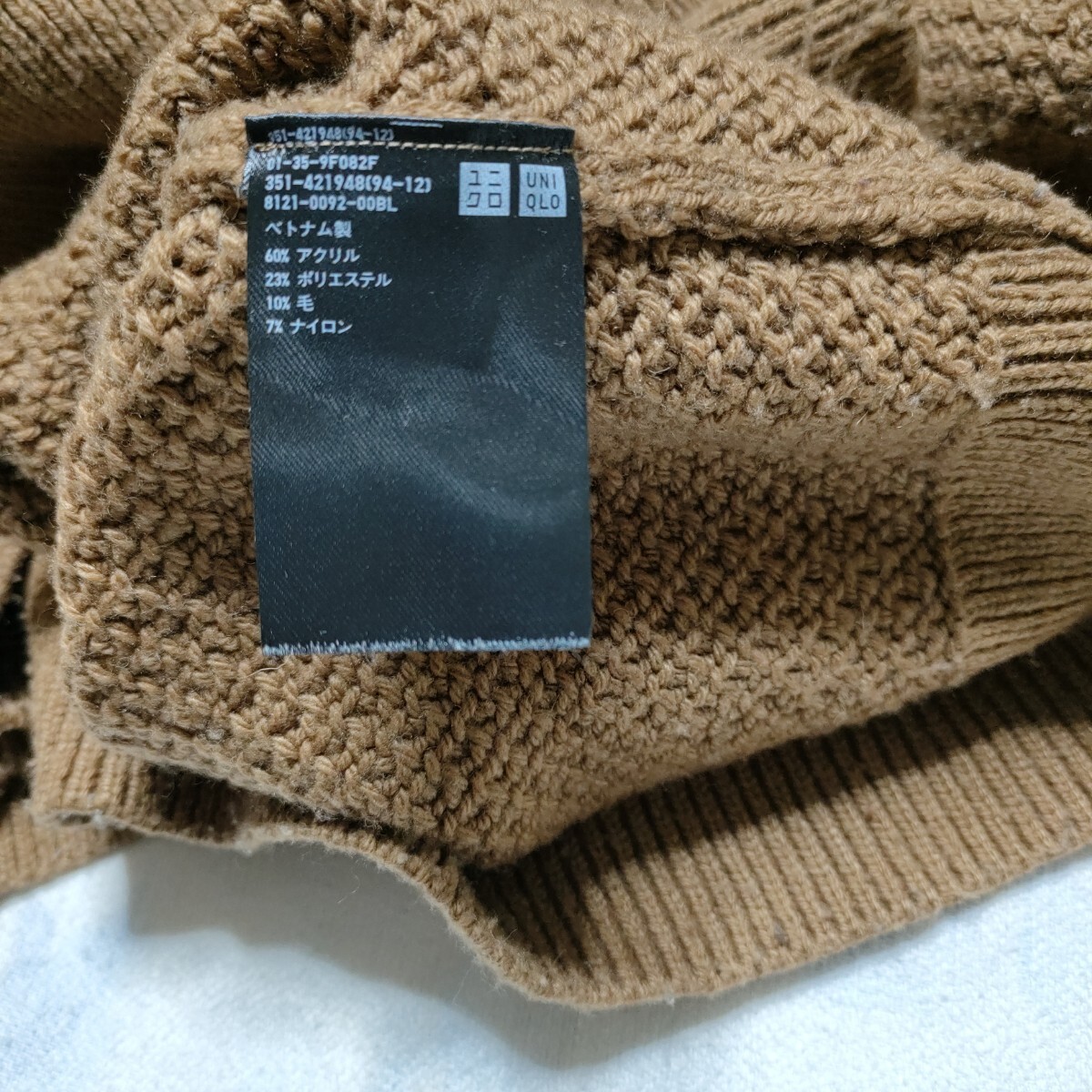 UNIQLO ユニクロ (L)　メンズ ミドルゲージ タートルネックセーター_画像5