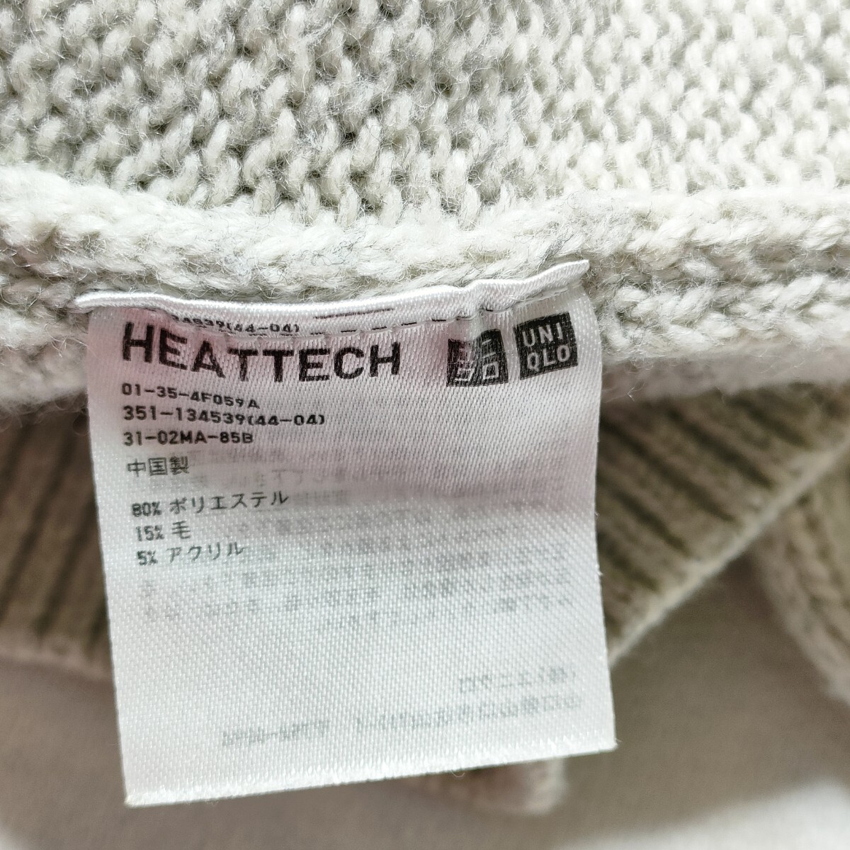 UNIQLO ユニクロ (M)　ヒートテック タートルネックセーター_画像6
