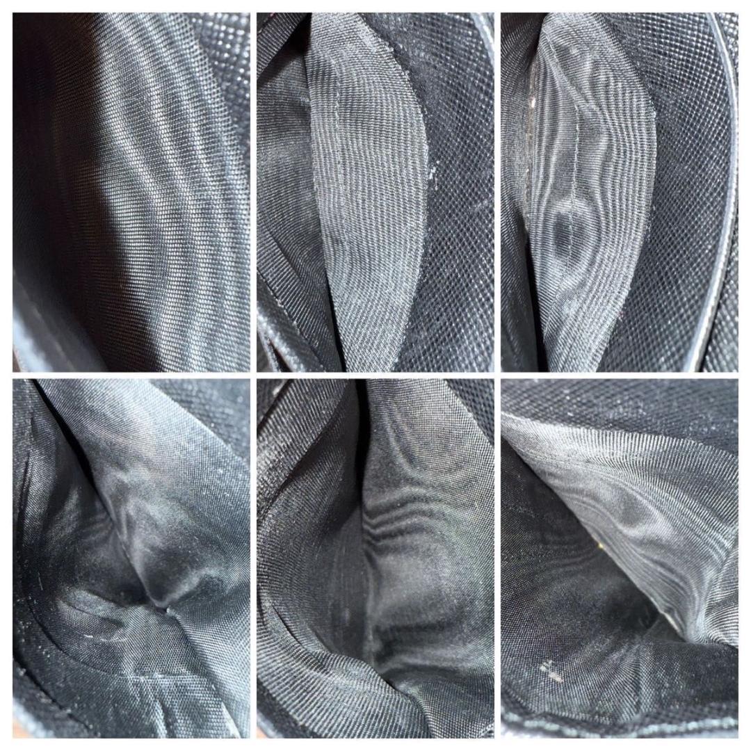 PRADA Prada нейлон складной кошелек треугольник Logo черный 