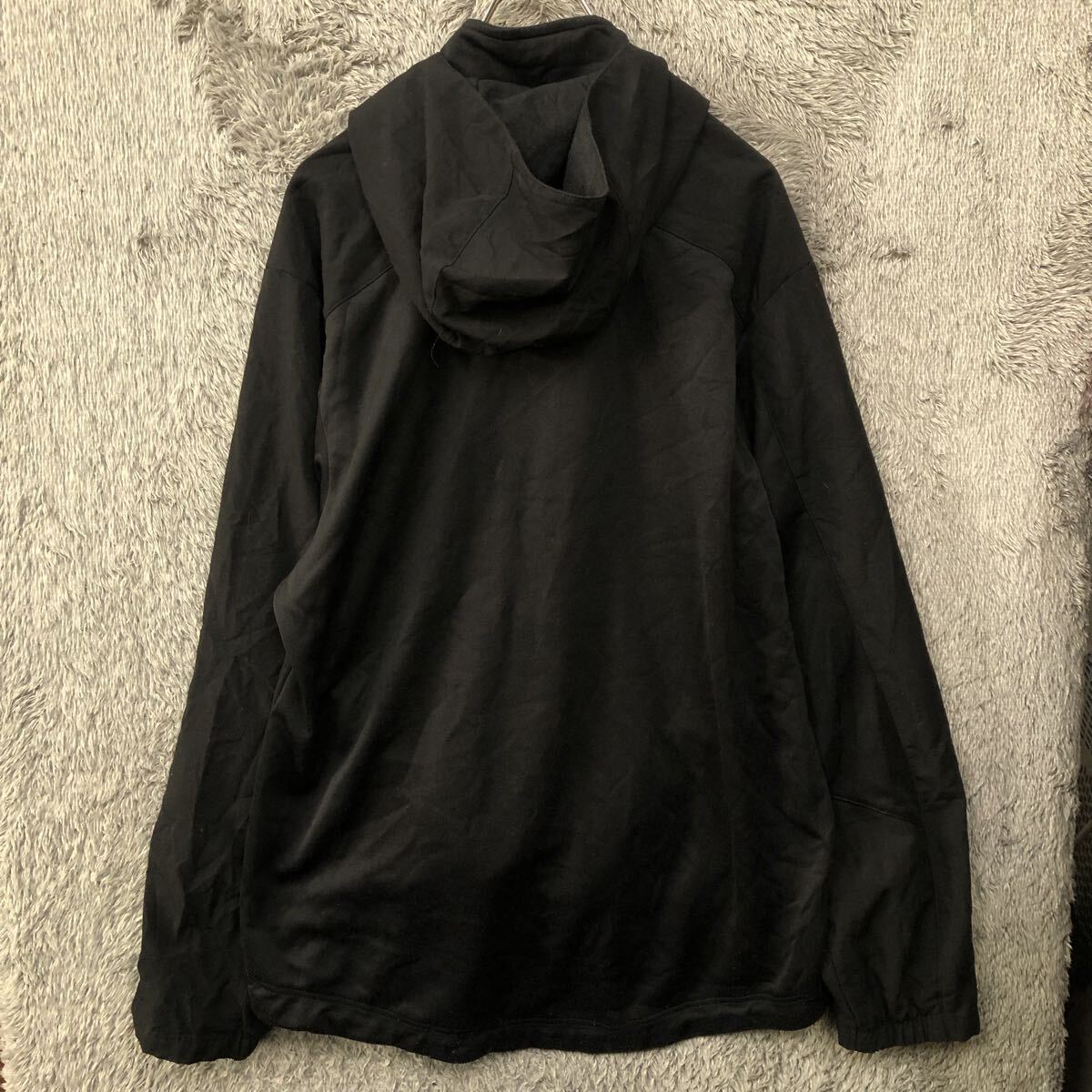 PUMA プーマ パーカー プルオーバー スウェット フーディー サイズXL ブラック ハーフジップ ドローコード メンズ トップス 最落なし(888_画像2