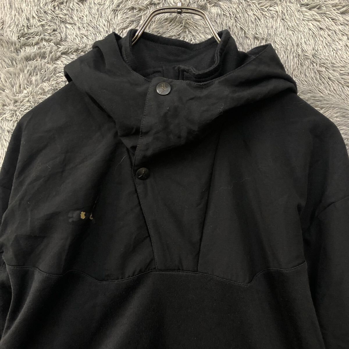 PUMA プーマ パーカー プルオーバー スウェット フーディー サイズXL ブラック ハーフジップ ドローコード メンズ トップス 最落なし(888_画像3