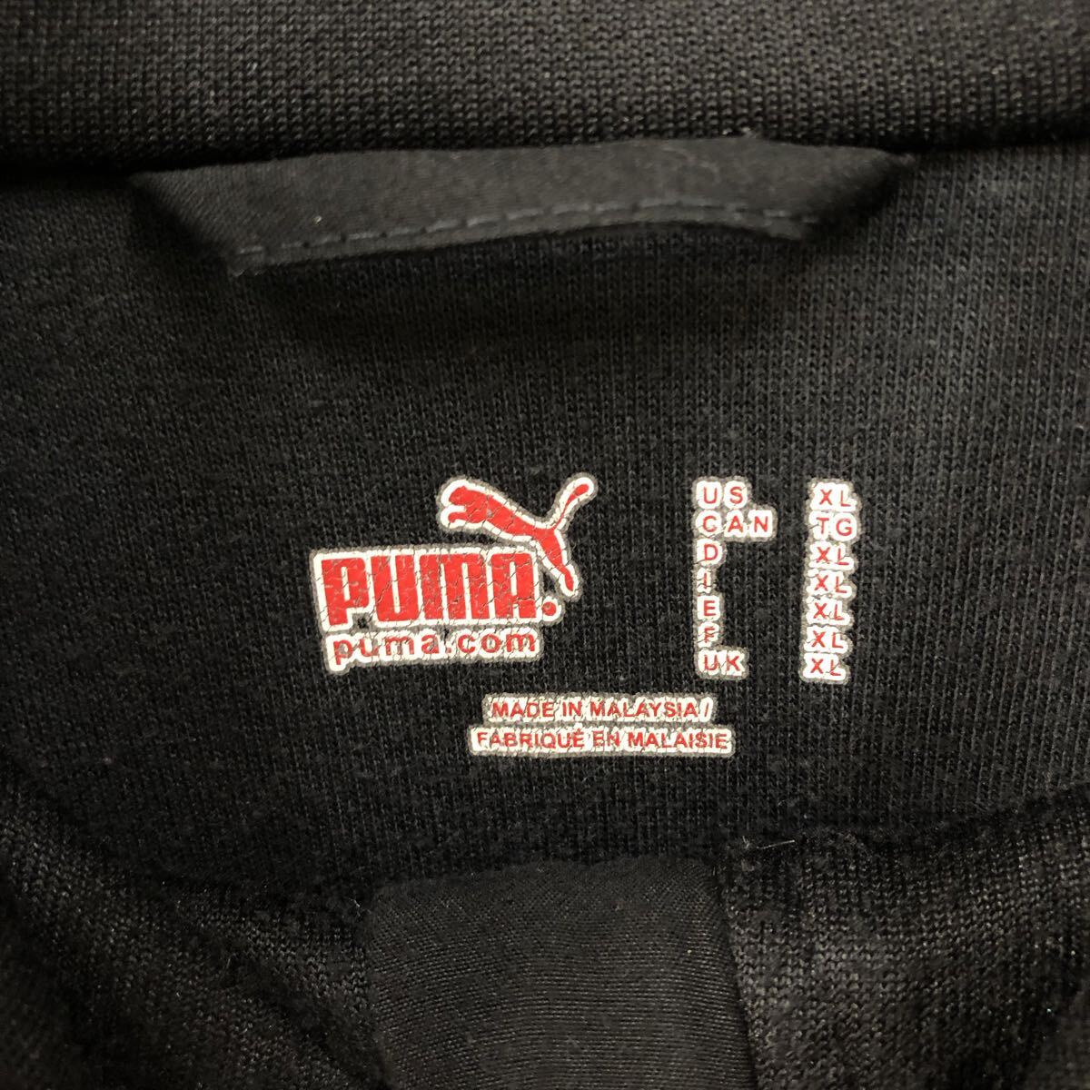 PUMA プーマ パーカー プルオーバー スウェット フーディー サイズXL ブラック ハーフジップ ドローコード メンズ トップス 最落なし(888_画像6