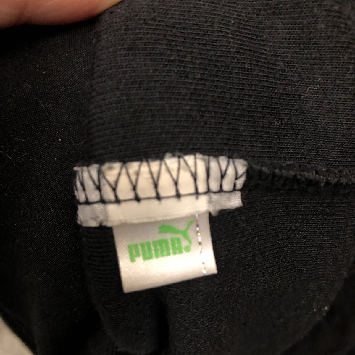 PUMA プーマ パーカー プルオーバー スウェット フーディー サイズXL ブラック ハーフジップ ドローコード メンズ トップス 最落なし(888_画像7