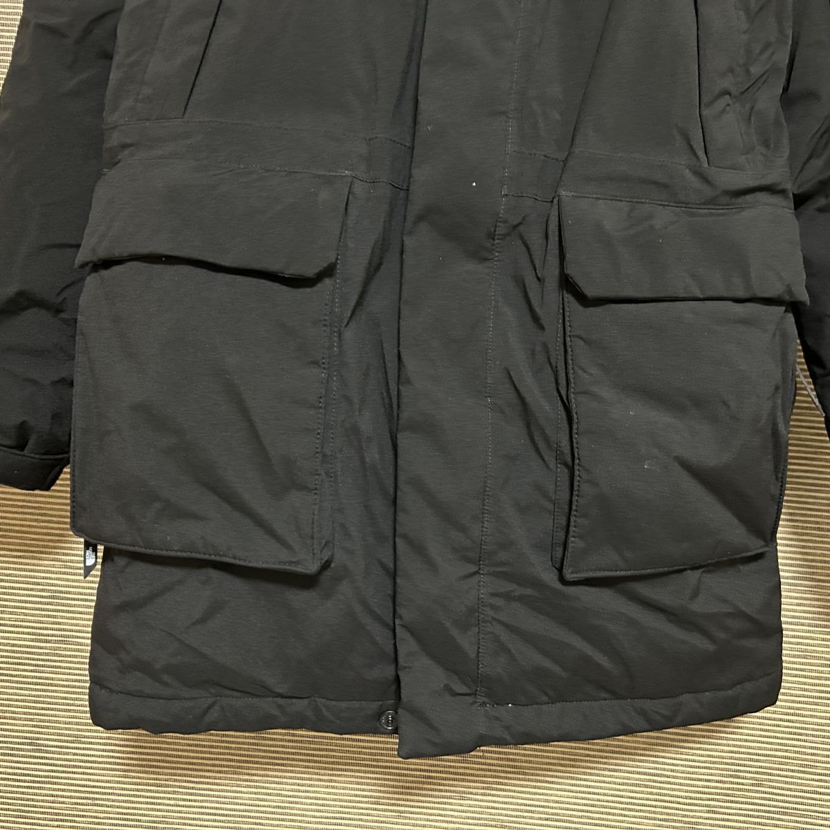 ノースフェイス　ダウンジャケット マクマード　黒　子供150キッズ　肩ロゴF3　古着　入手困難　激レア　希少 人気　モッズ　mcmurdo_画像4