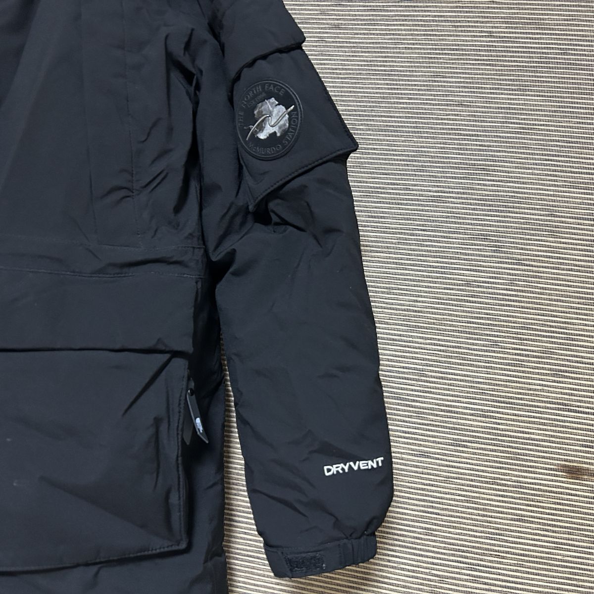 ノースフェイス　ダウンジャケット マクマード　黒　子供150キッズ　肩ロゴF3　古着　入手困難　激レア　希少 人気　モッズ　mcmurdo_画像6