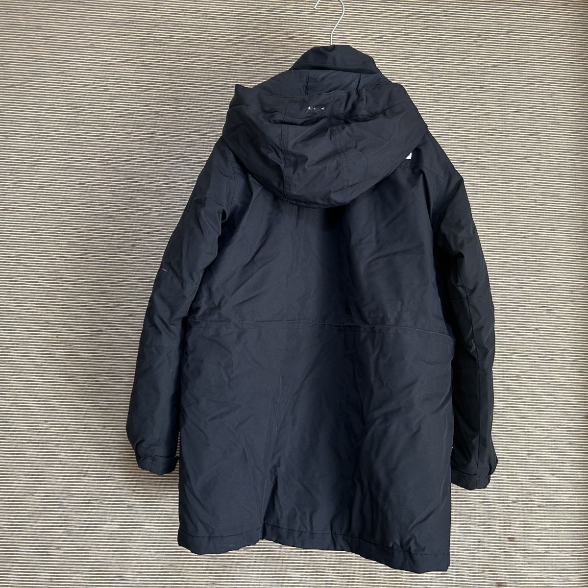 ノースフェイス　ダウンジャケット 黒ブラック刺繍　子供150　肩ロゴ　F3　古着　入手困難　激レア　人気　希少 キッズ　ワンポイントロゴ_画像5