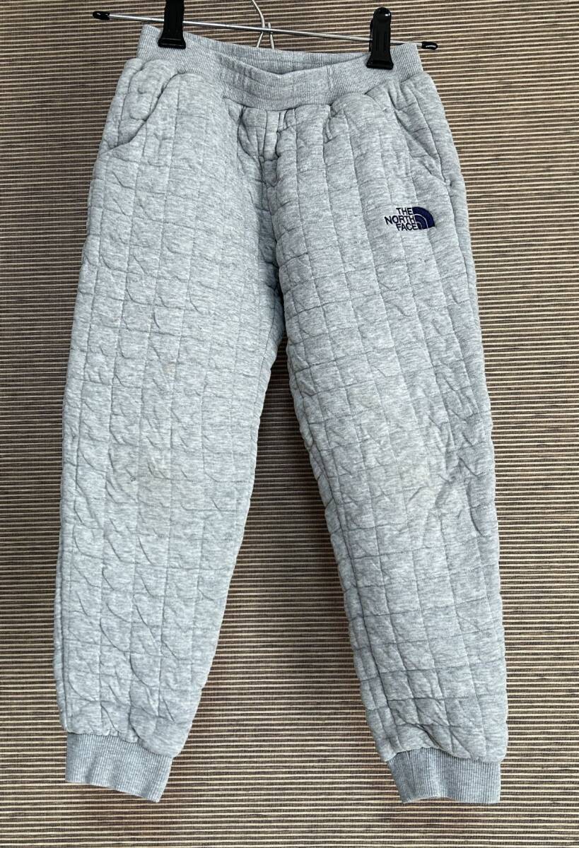 ノースフェイス　スウェットパンツ　子供130キッズ　刺繍　ワンポイントE1　古着　入手困難　激レア　人気　訳あり激安_画像1