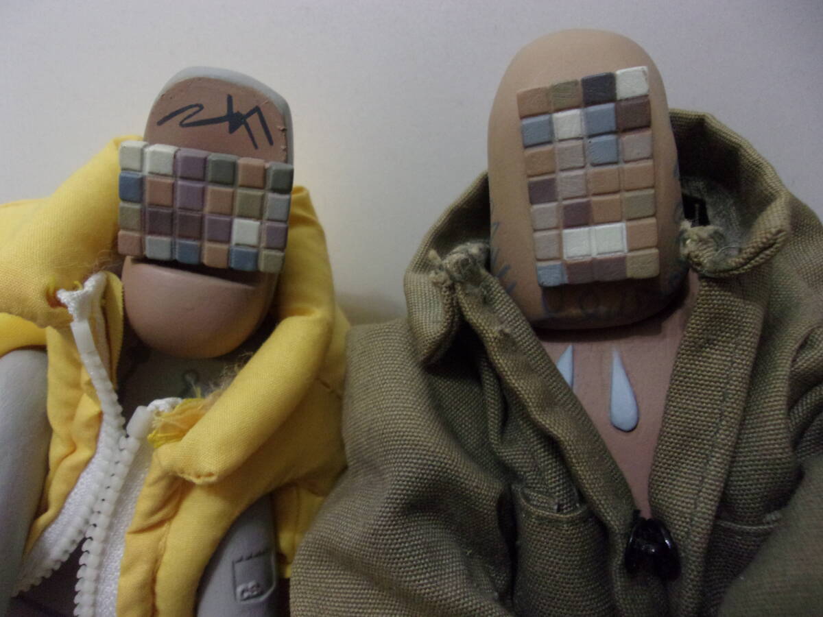 Michael Lau 2体 スプレー缶 フィギュア マイケルラウ 人形 ソフビ オブジェ インテリア 置物 GRAFFITI ART 芸術美術 BanksyバスキアFUTURA_画像9