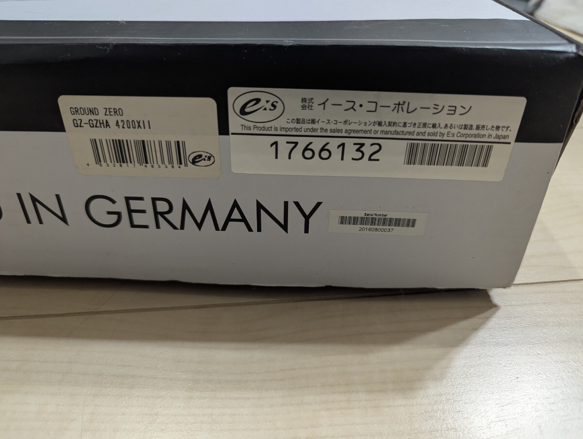 GROUND ZERO GZHA 4200 xii グラウンドゼロ イース・コーポレーション正規品 4ch class-ab_画像7
