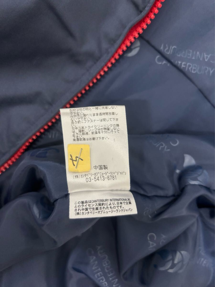 ［CANTERBURY OF NEW ZEALAND］カンタベリー　　 中綿　ジャケット　ネイビー系　M 2511-035_画像7
