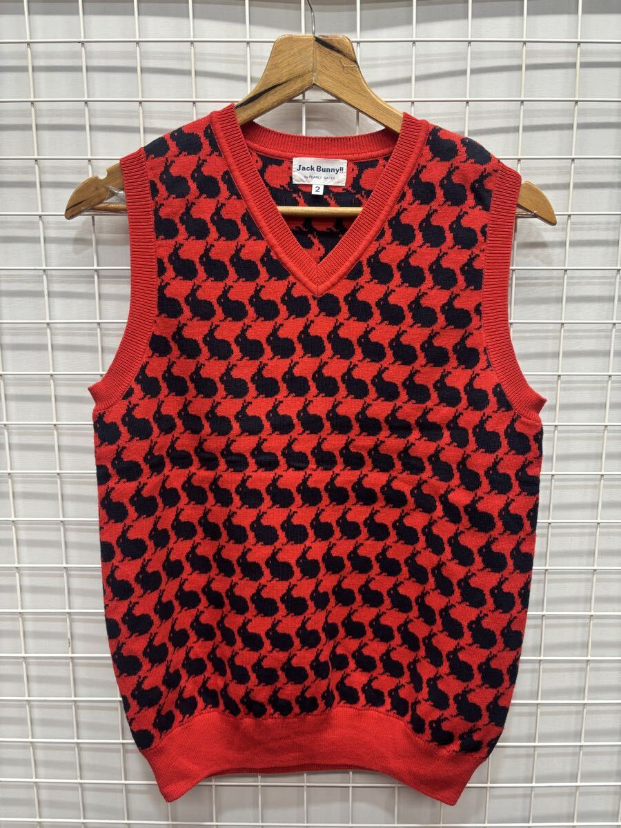 ［Jack Bunny］ジャックバニー　レディース　 ニットベスト　2 2511-164_画像1
